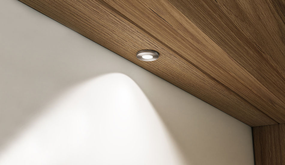 LED podsvícení Uvnitř skříňky