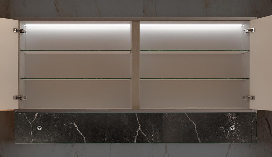 LED skříňka Lily s inteligentním zrcadlem a funkcí Bluetooth | ARTFORMA
