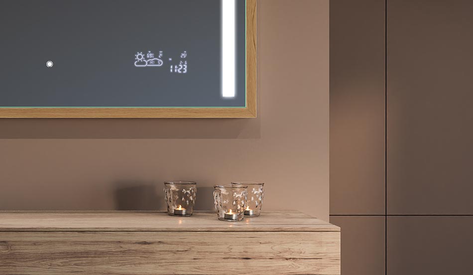 Zrcadlo v černém loftovém rámu pro moderní a minimalistické koupelny | ARTFORMA