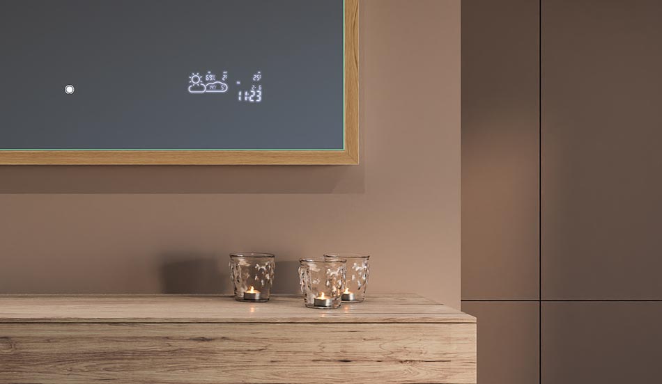 Zrcadlo v černém loftovém rámu pro moderní a minimalistické koupelny | ARTFORMA