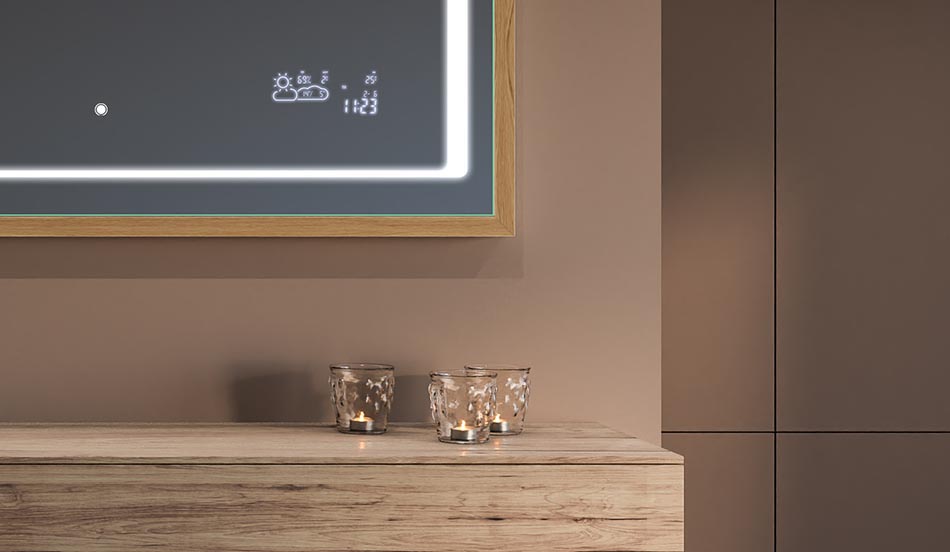 Zrcadlo v černém loftovém rámu pro moderní a minimalistické koupelny | ARTFORMA