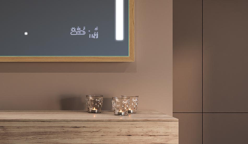 Zrcadlo v černém loftovém rámu pro moderní a minimalistické koupelny | ARTFORMA