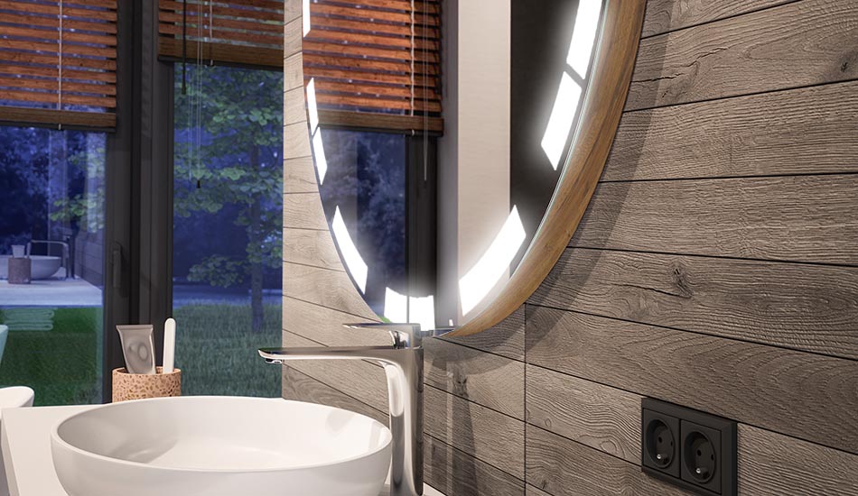 Kulaté LED zrcadlo s ambientním efektem a elegantním rozptýleným světlem | ARTFORMA
