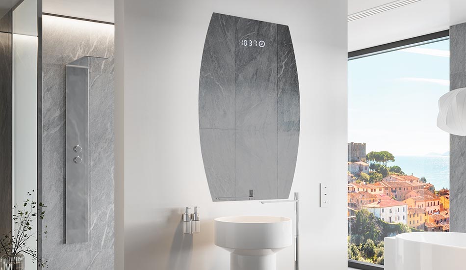 Nepravidelné zrcadlo s jemným ambientním podsvícením do elegantního interiéru | ARTFORMA