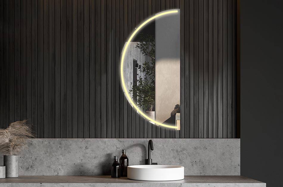 Možnost vybrat si barvu podsvícení výrobku umožňuje přizpůsobit jej atmosféře panující ve Vaší koupelně.