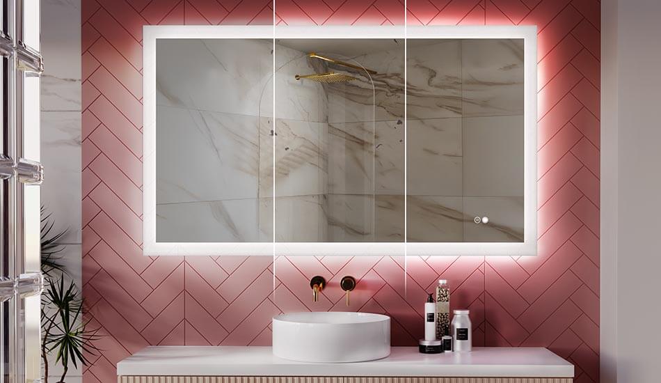 Změňte intenzitu světla v zrcadle v koupelně!