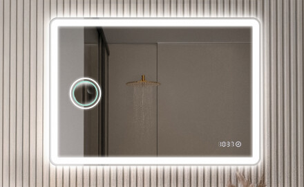 Zaoblená klasická zrcadla s osvětlením