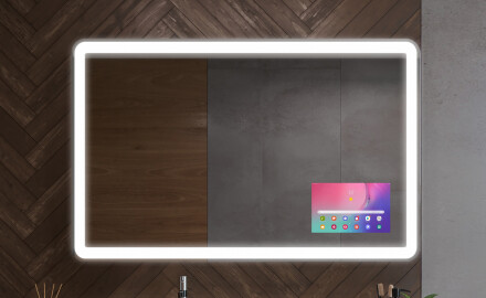 Zaoblená zrcadla s dekorativním krytem