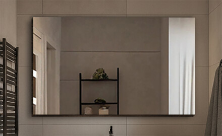 Zrcadla s dekorativním krytem bez osvětlení