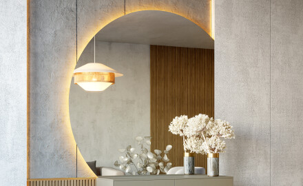 Zrcadla ve tvaru čtvrtkruhu