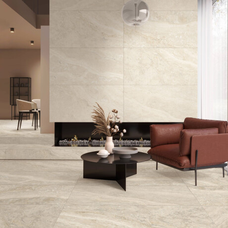 Podlahová dlažba 60,5 × 121, béžová, kamenný vzhled, matná, A4H1144 Luxor Natural #6