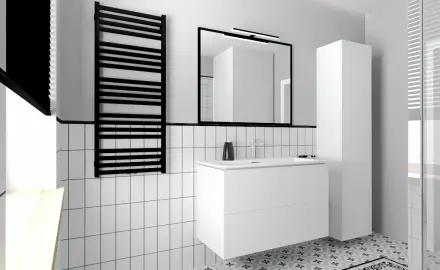 Keramická obkladová dlaždice 10x20, bílá matná, plochá, A4H23 Blanco Mate