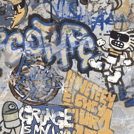 Glazovaná dlažba 120 × 280 cm, šedá matná, rektifikovaná, A4H248 City Graffiti Grey #1