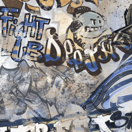 Glazovaná dlažba 120 × 280 cm, šedá matná, rektifikovaná, A4H248 City Graffiti Grey #5