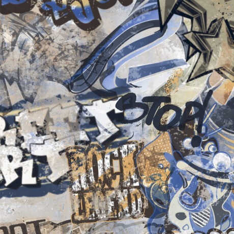 Glazovaná dlažba 120 × 280 cm, šedá matná, rektifikovaná, A4H248 City Graffiti Grey #6