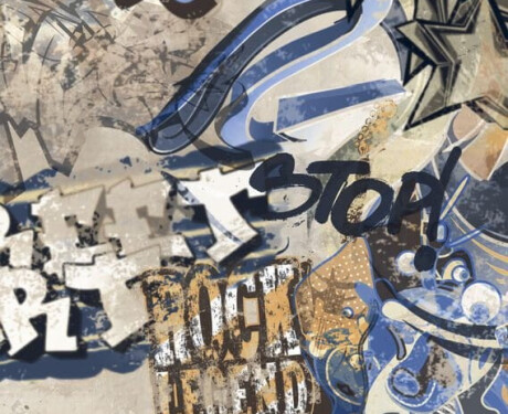 Velkoformátová glazovaná dlažba 120 × 280 cm, béžová, matná, rektifikovaná, A4H255 City Graffiti Beige