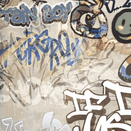 Velkoformátová glazovaná dlažba 120 × 280 cm, béžová, matná, rektifikovaná, A4H255 City Graffiti Beige #5
