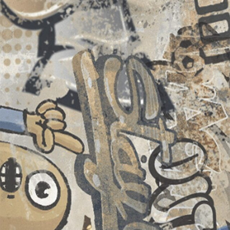 Velkoformátová glazovaná dlažba 120 × 280 cm, béžová, matná, rektifikovaná, A4H255 City Graffiti Beige #7