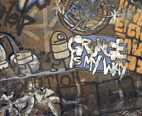 Velkoformátová glazovaná dlažba 120 × 280 cm, matná, rektifikovaná, A4H262 City Graffiti Multicolor