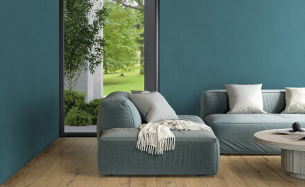 Velkoformátová keramická dlaždice 120 × 280 cm, modrá, matná, rektifikovaná, A4H347 Mood Hope