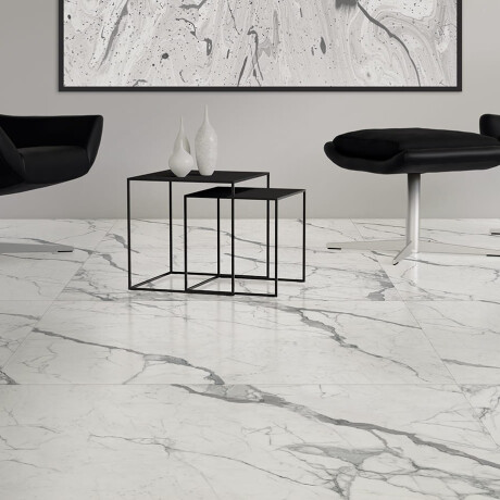 Glazovaná dlažba 120 × 120 cm, matná, se šedými žilkami, rektifikovaná, A4H455 Statuario Superiore #3