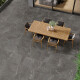 Kamenná dlažba s žilkováním na podlahu, 100 × 100, matná, tmavě šedá, A4H507 Volterra Stone #2