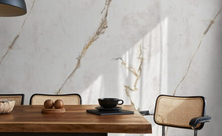 Podlahová dlažba 60x120, mramor s teplým odstínem žilek, matná, A4H633 Dubai Gold