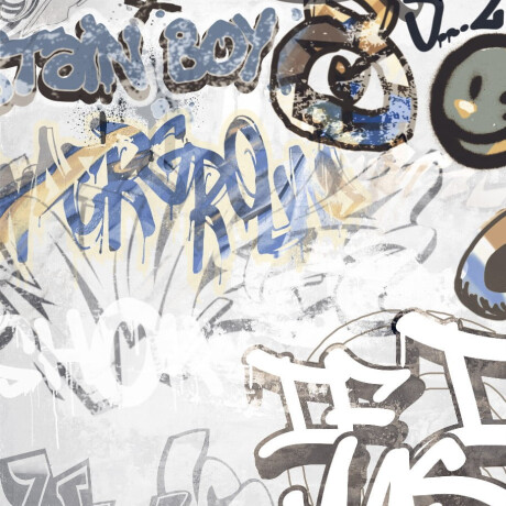 Glazovaná dlažba 120 × 280 cm, šedá matná, rektifikovaná, A4H640 City Graffiti White #3