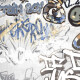 Glazovaná dlažba 120 × 280 cm, šedá matná, rektifikovaná, A4H640 City Graffiti White #3