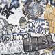 Glazovaná dlažba 120 × 280 cm, šedá matná, rektifikovaná, A4H640 City Graffiti White #4