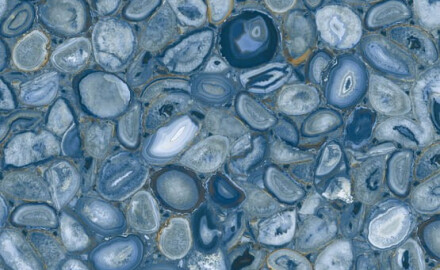 Velkoformátová keramická dlažba 120x280, modrý achát, lesklá, A4H832 Aghatina Azul