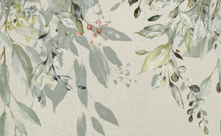 Stenní dlaždice 60 × 120 cm, šedé s květinovými vzory, matné, A4H918 Flower