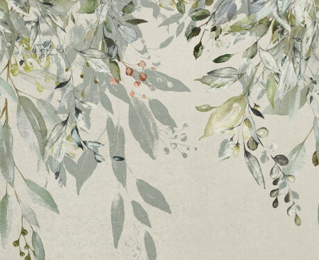 Stenní dlaždice 60 × 120 cm, šedé s květinovými vzory, matné, A4H918 Flower