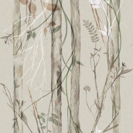 Stěnová keramická dlažba 60 × 120 cm, šedá, s rostlinnými vzory, matná, A4H920 Erbario #3