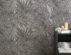 Nástěnná keramická dlažba 60 × 120 cm, šedá, s rostlinnými vzory, matná, A4H925 Panaria