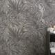 Nástěnná keramická dlažba 60 × 120 cm, šedá, s rostlinnými vzory, matná, A4H925 Panaria #1