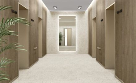 Glazovaná dlažba 60x120, barva Sand, matná, rektifikovaná, A4H96, teraco