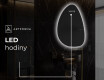 LED zrcadlo do koupelny s nepravidelným tvarem D221 #7