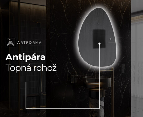 LED zrcadlo do koupelny s nepravidelným tvarem D221 #8