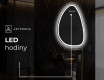 LED zrcadlo do koupelny s nepravidelným tvarem B222 #7