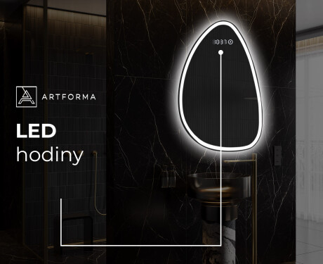 LED zrcadlo do koupelny s nepravidelným tvarem B222 #7