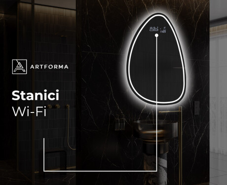 LED zrcadlo do koupelny s nepravidelným tvarem B223 #6