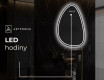 LED zrcadlo do koupelny s nepravidelným tvarem B223 #7