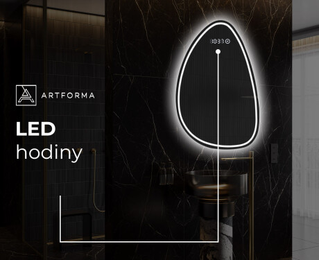 LED zrcadlo do koupelny s nepravidelným tvarem B223 #7