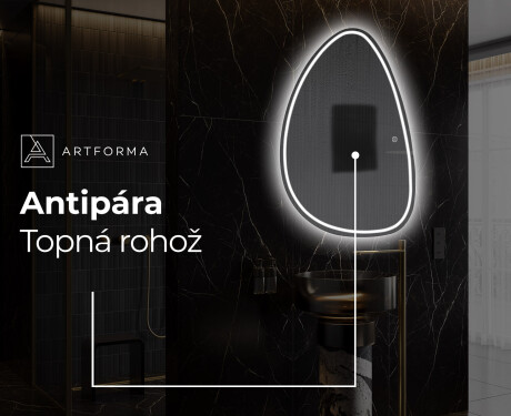 LED zrcadlo do koupelny s nepravidelným tvarem B223 #8