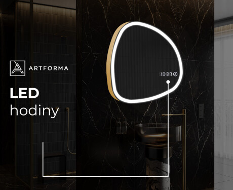 LED zrcadlo do koupelny s nepravidelným tvarem EG222 #8