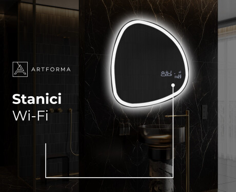 LED zrcadlo do koupelny s nepravidelným tvarem EG222 #9