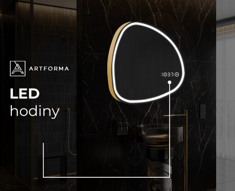 LED zrcadlo do koupelny s nepravidelným tvarem EG223 #8