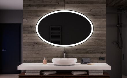 Koupelnové zrcadlo s LED podsvícením L74