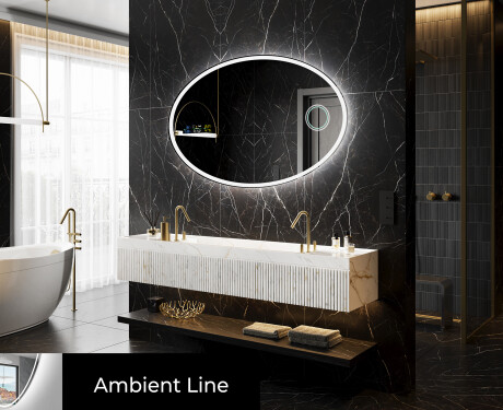 Koupelnové zrcadlo s LED podsvícením L227 #4